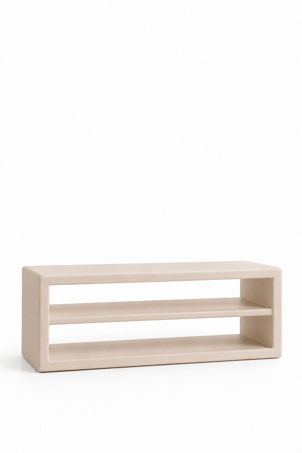 Nysa Ivory Cream Microconcrete TV Unit - Image 2