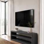 Nysa Midnight Grey Microconcrete TV Unit