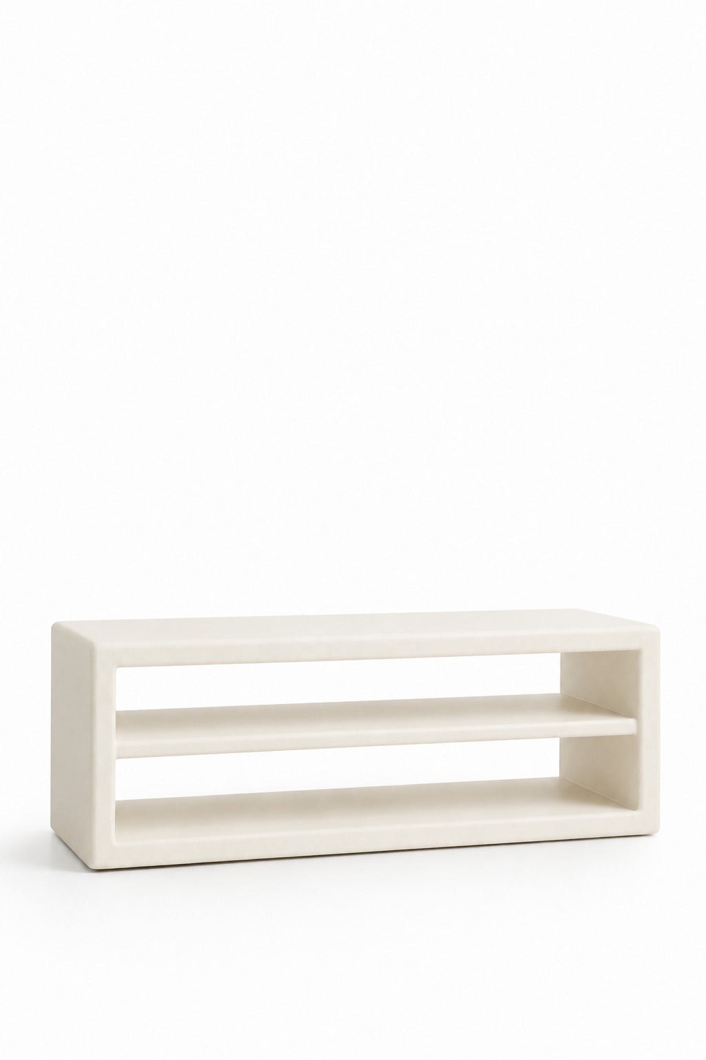 Nysa Off White Microconcrete TV Unit - Image 2