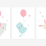 Balloon Kitten Wall Art