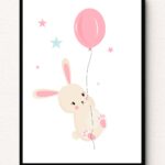 Balloon Bunny Wall Art