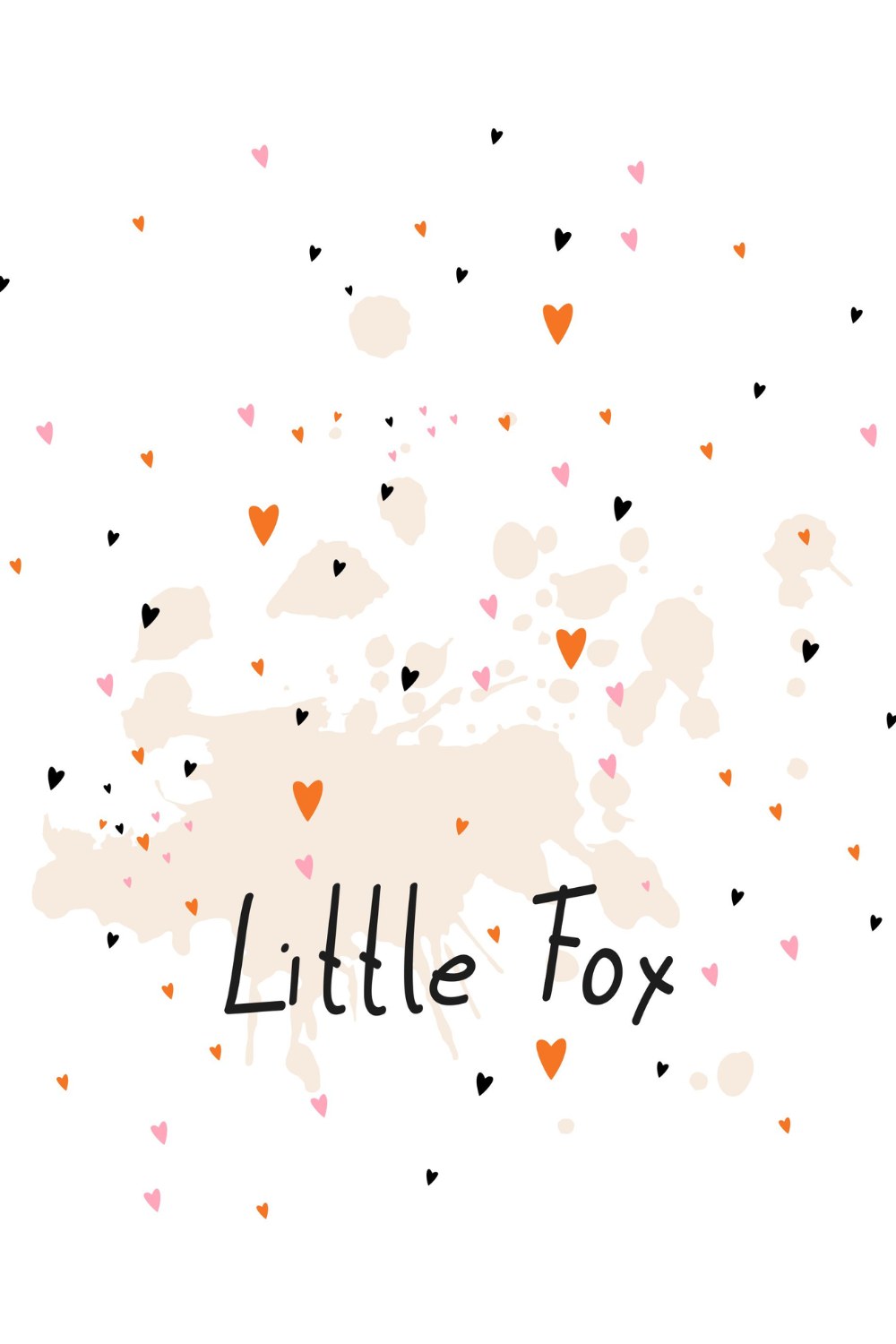Little Fox Hearts Wall Art - Image 2