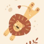 Playful Lion Wall Art
