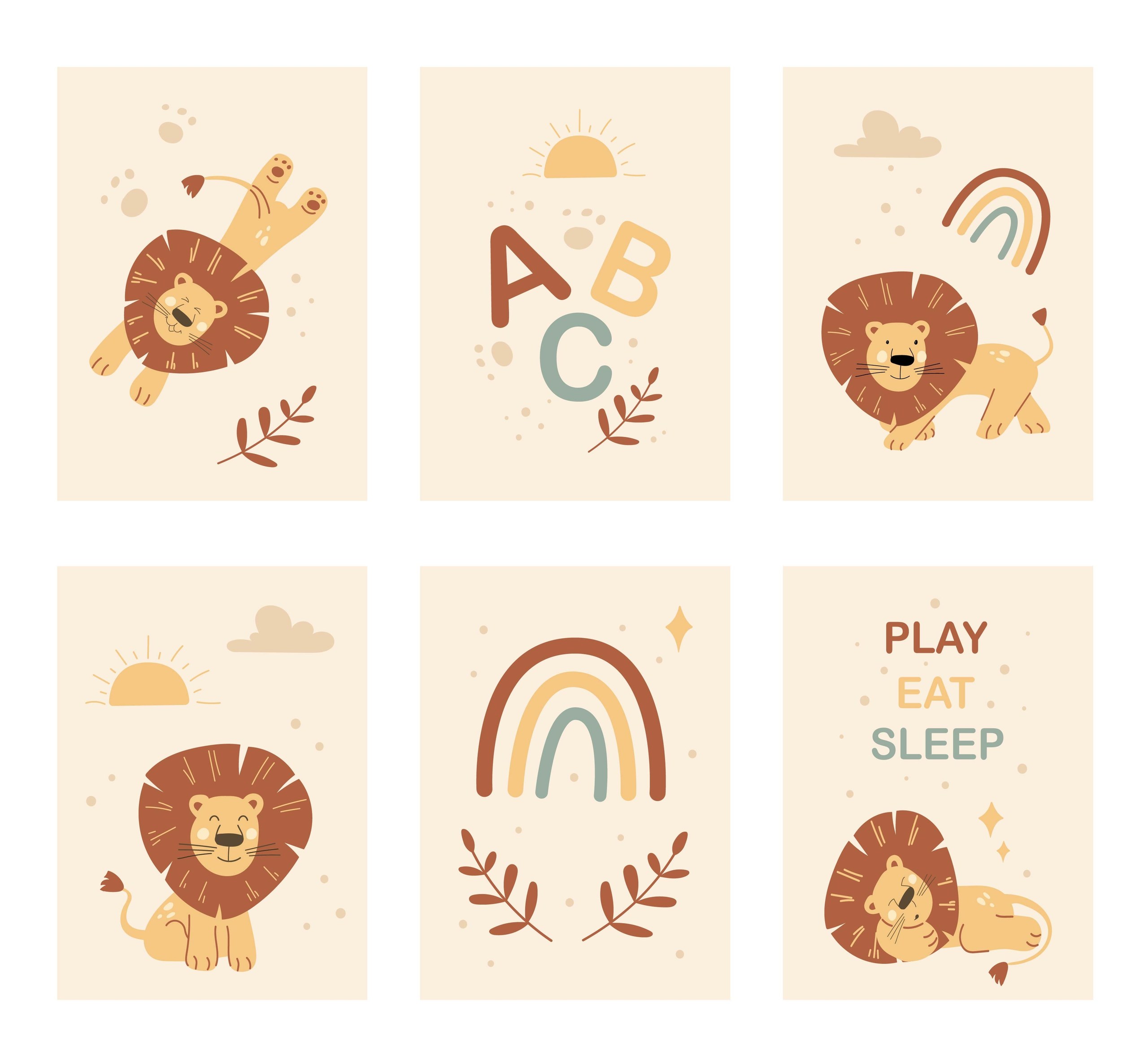 Rainbow Lion Wall Art - Image 3