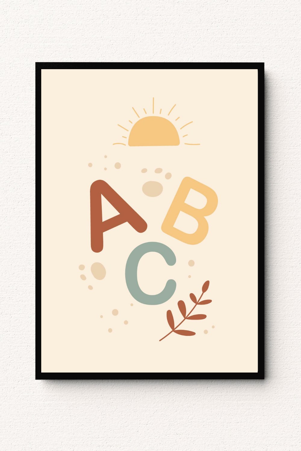 Lion Alphabet Wall Art