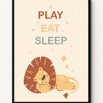 Sleepy Lion Wall Art