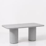 Alara Grey Speckled Microconcrete Dining Table