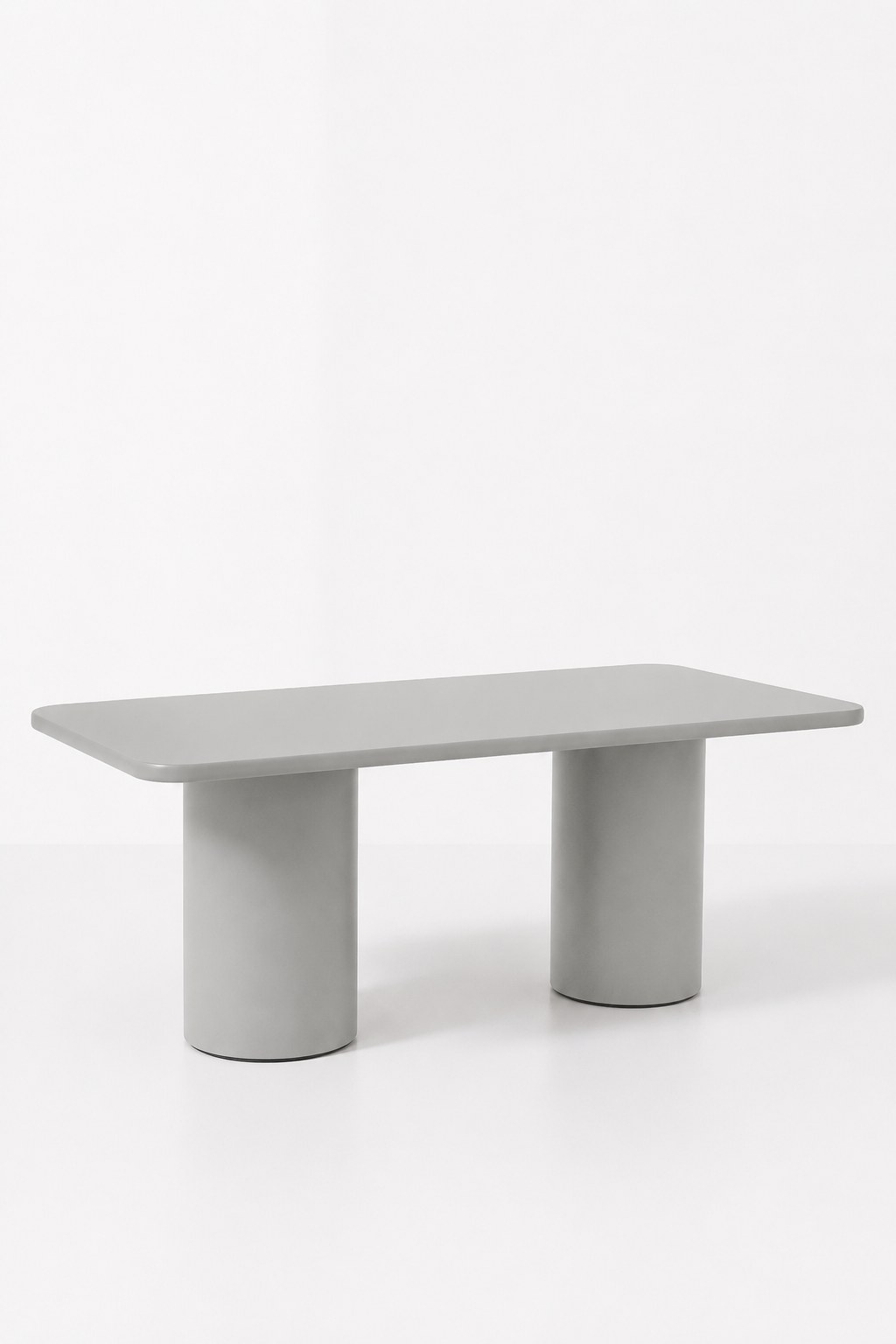Alara Light Grey Microconcrete Dining Table