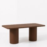 Alara Mocha Microconcrete Dining Table