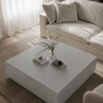 Felicity Ash Grey Speckled Microconcrete Square Coffee Table