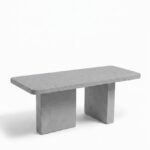 Santorini Grey Speckled Microconcrete Dining Table