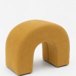 Rumi Mustard Arch Ottoman (60x45 CM)