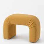 Bram Arch Mustard Pouf Ottoman