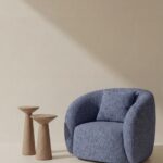 Amanti Dusty Blue Lounge Sofa Chair