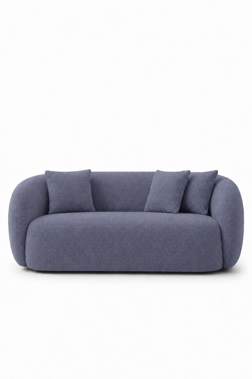 Amanti Dusty Blue 3 Seater Sofa