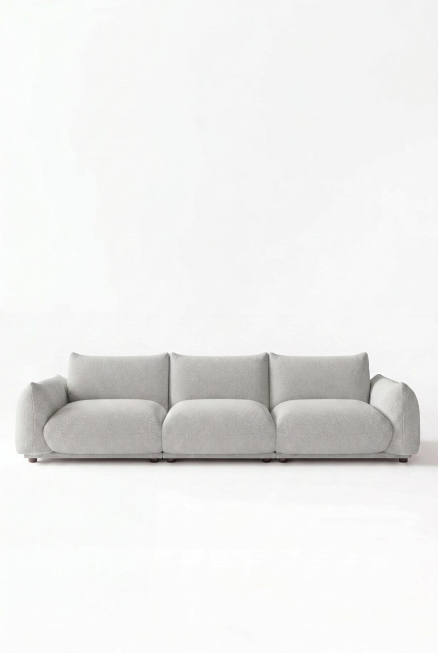 Alannah Light Grey Modular 4 Seater Sofa
