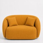 Amanti Mustard 2 Seater Sofa