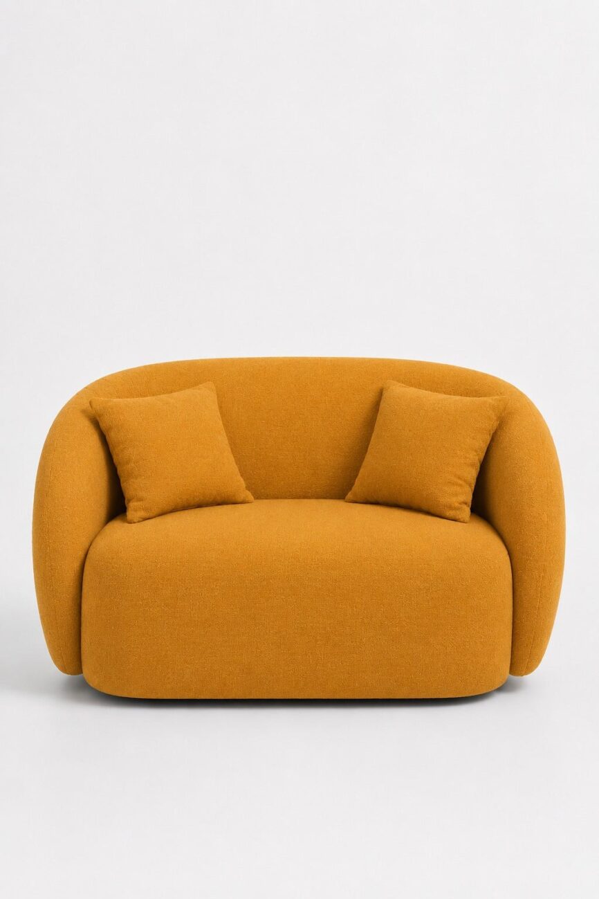 Amanti Mustard 2 Seater Sofa