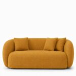Amanti Mustard 3 Seater Sofa