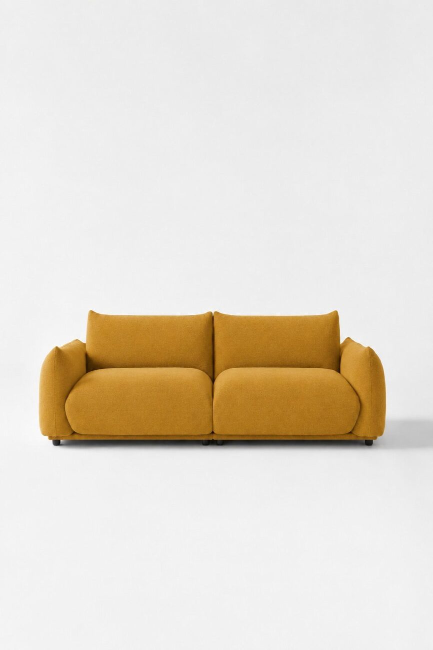 Alannah Mustard Modular 2 Seater Sofa