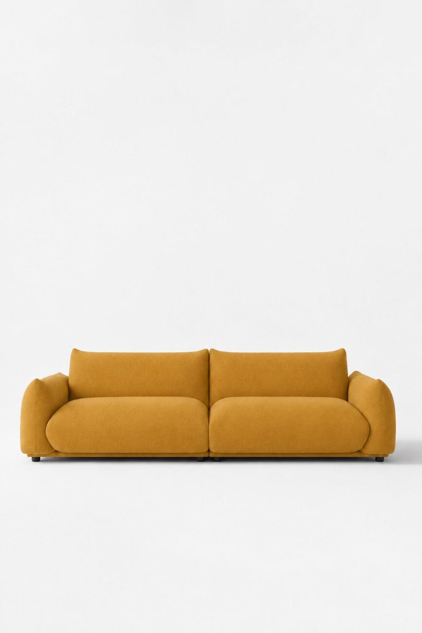 Alannah Mustard Modular 3 Seater Sofa