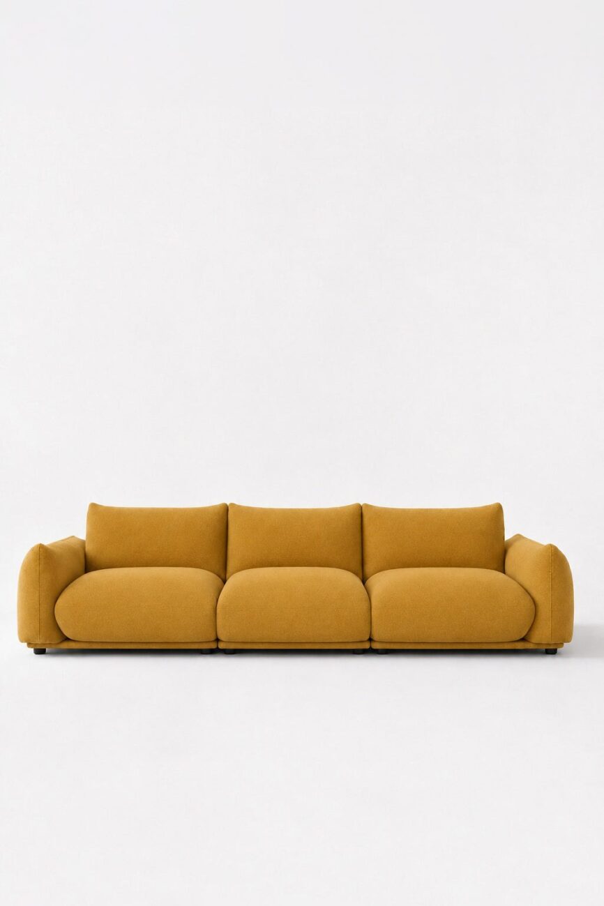 Alannah Mustard Modular 4 Seater Sofa