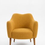 Kent Mustard Armchair with Irregular Top