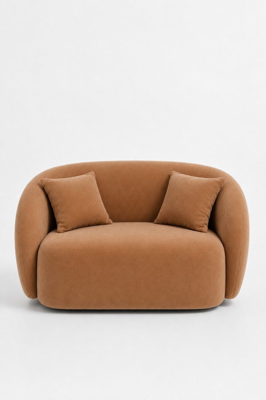 Amanti Camel Brown 2 Seater Sofa