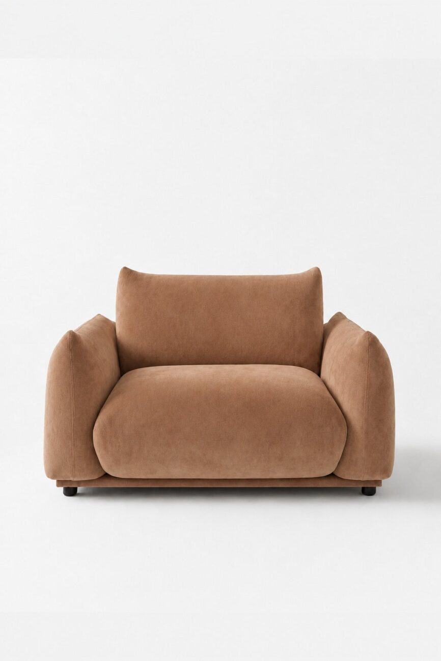 Alannah Camel Brown Sofa Chair