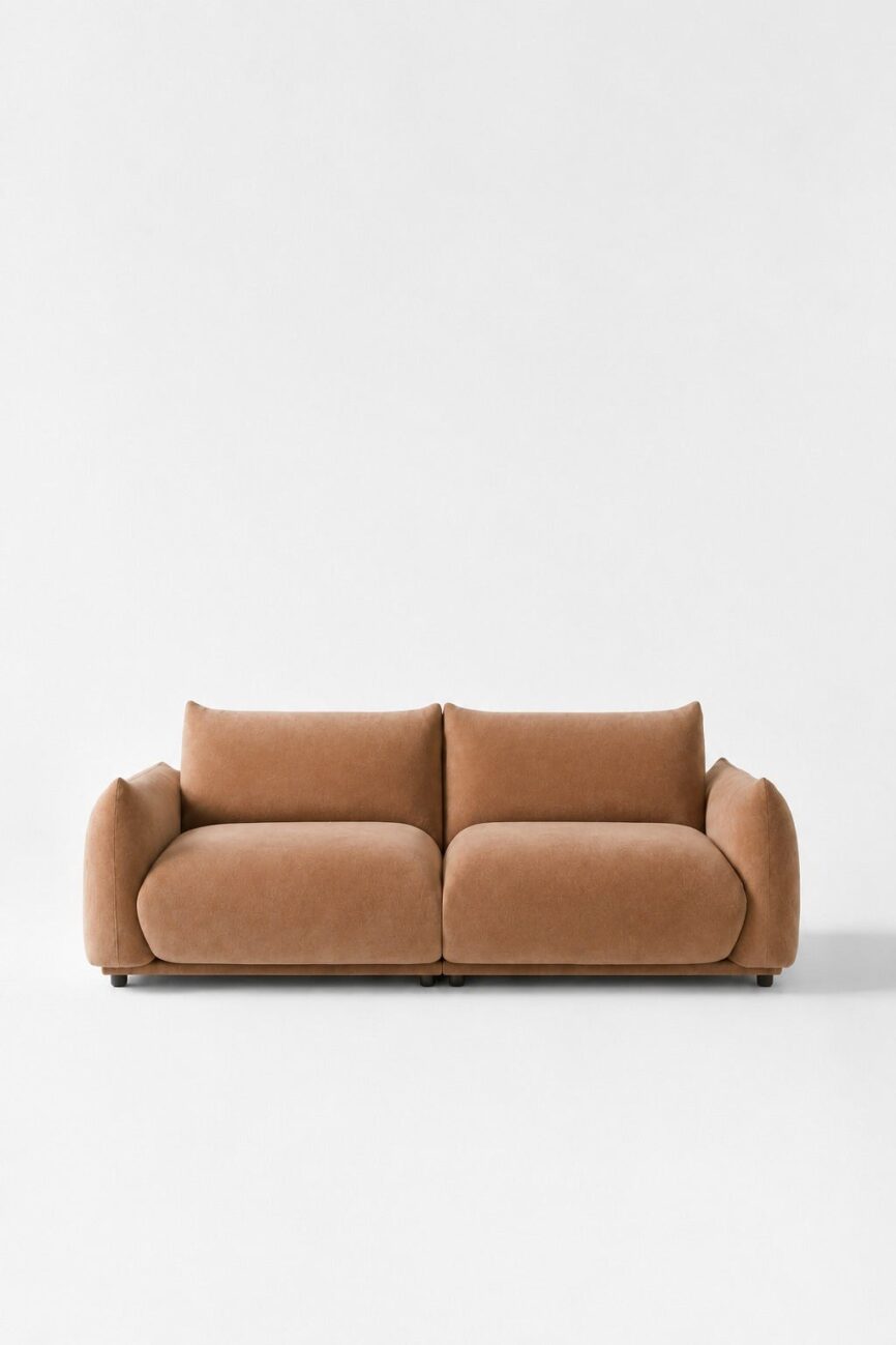 Alannah Camel Brown Modular 2 Seater Sofa