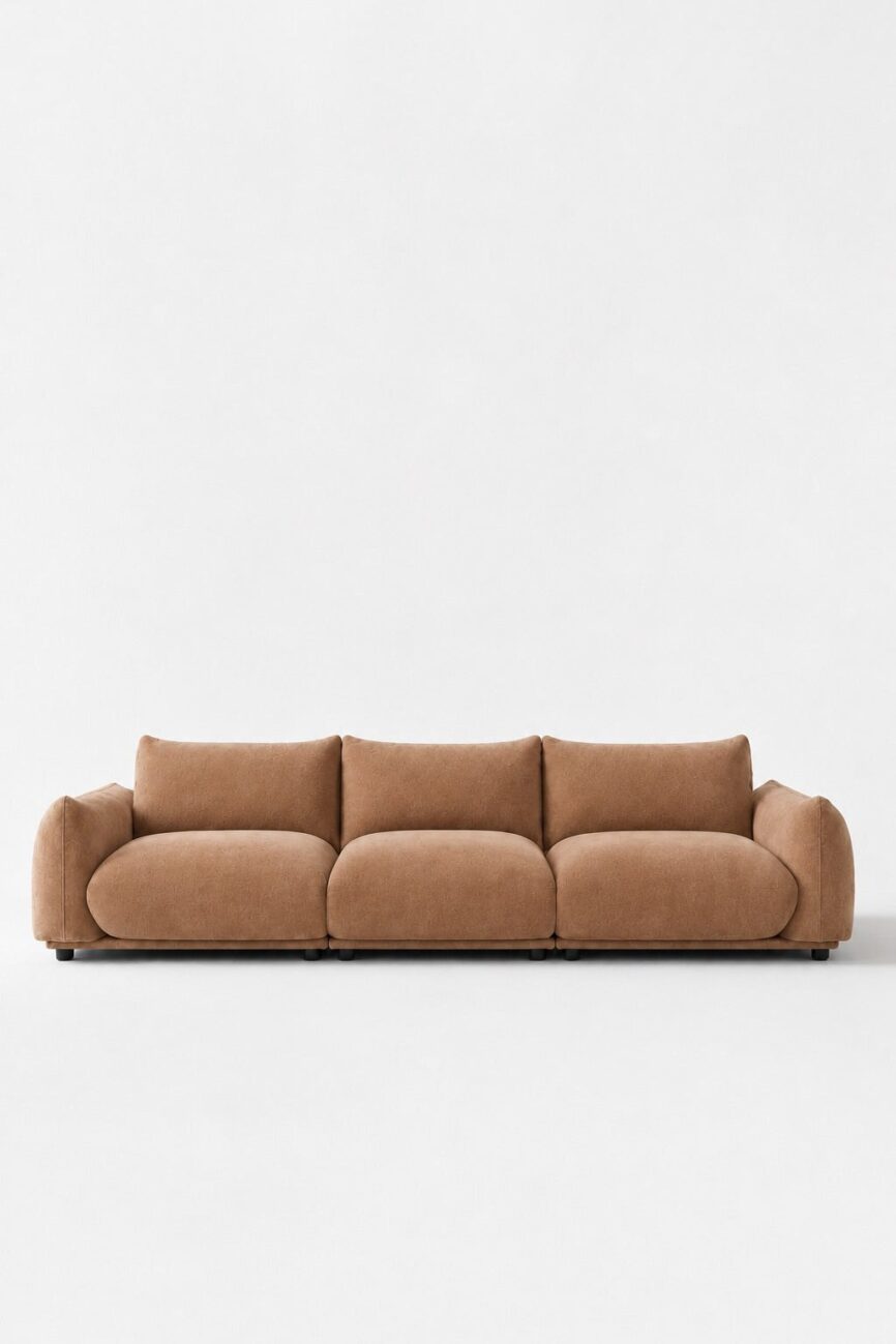 Alannah Camel Brown Modular 4 Seater Sofa