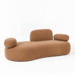 Branka Camel Brown 3 Seater Sofa