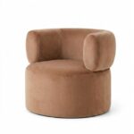 Odelia Camel Brown Sofa Arm Chair
