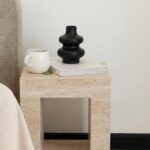 Anika Travertine Side Table