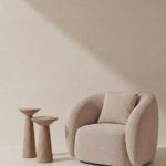 Amanti Light Beige Lounge Sofa Chair