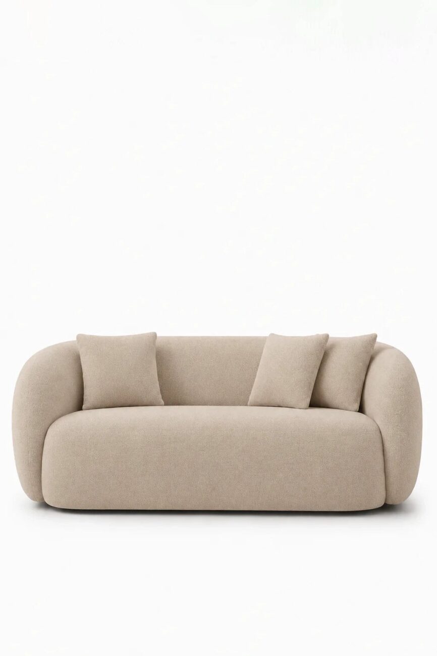 Amanti Light Beige 3 Seater Sofa