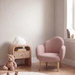 Arlisse Mink Blush Kids Lounge Chair
