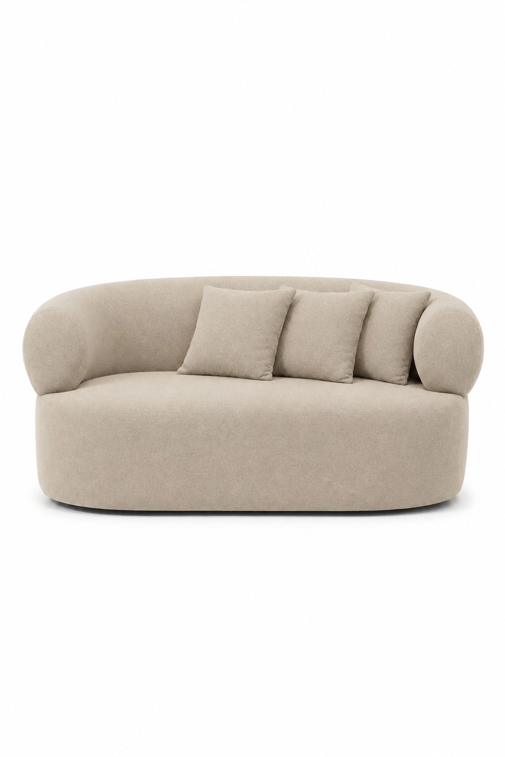 Odelia Light Beige 3 Seater Sofa