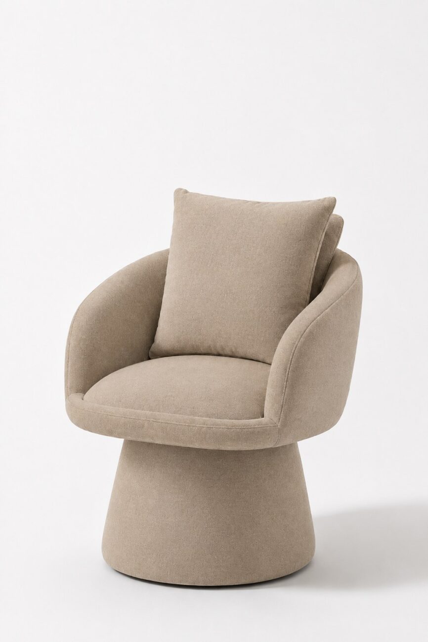 Alune Light Beige Accent Chair
