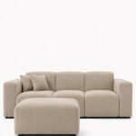 Aysun Light Beige Modular Sofa with Ottoman