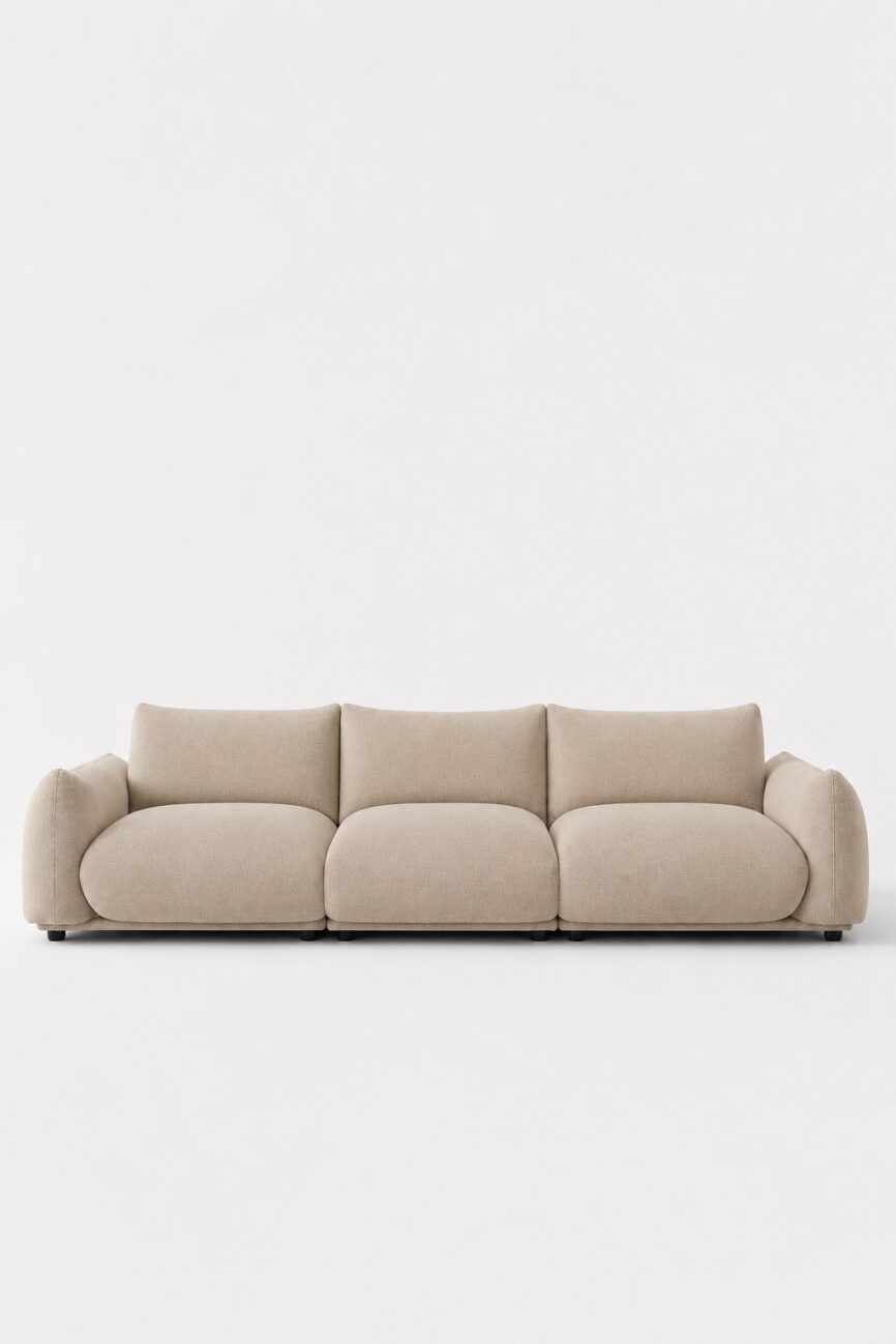 Alannah Light Beige Modular 4 Seater Sofa