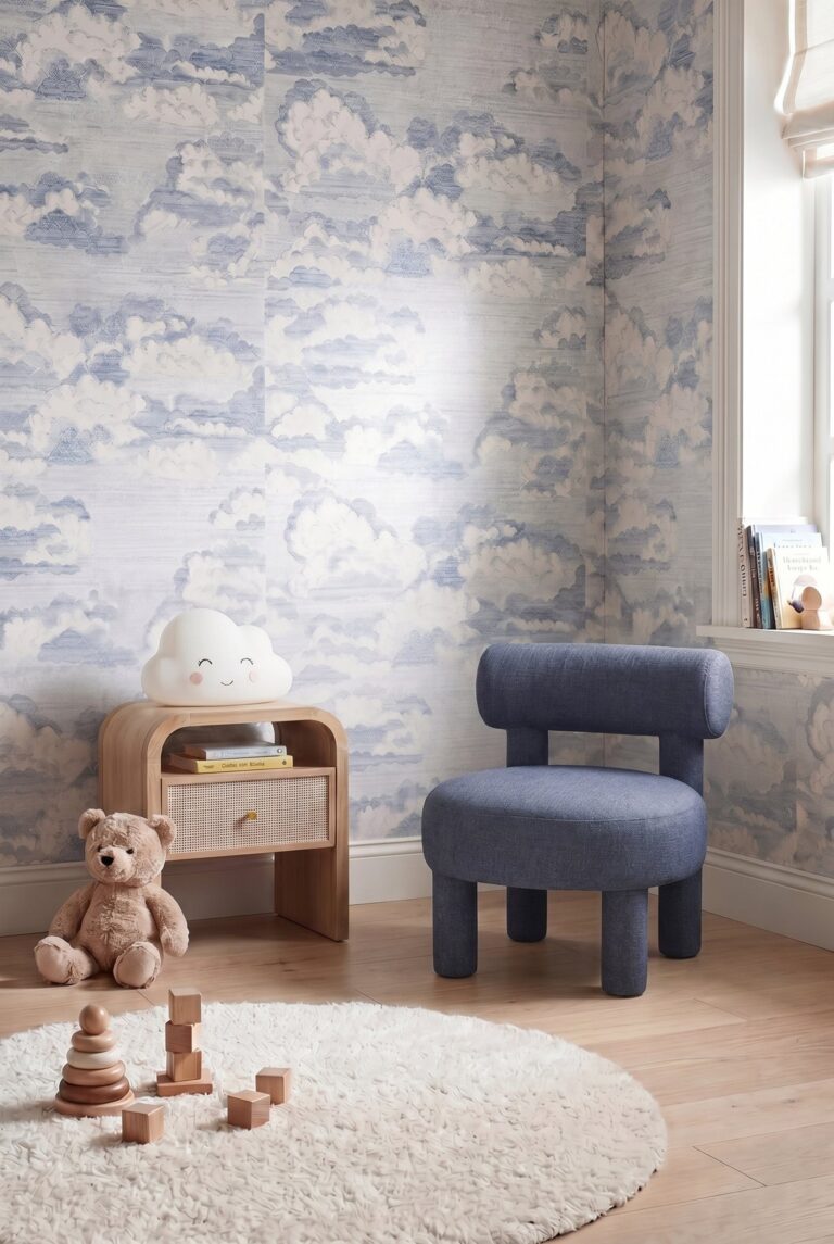 Koko Kids Dusty Blue Lounge Chair