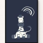 Midnight Zebra Wall Art