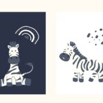 Midnight Zebra Wall Art