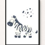 Happy Zebra Wall Art