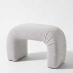 Bram Arch Warm Grey Pouf Ottoman