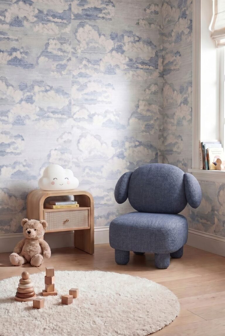 Dudu Kids Dusty Blue Lounge Chair