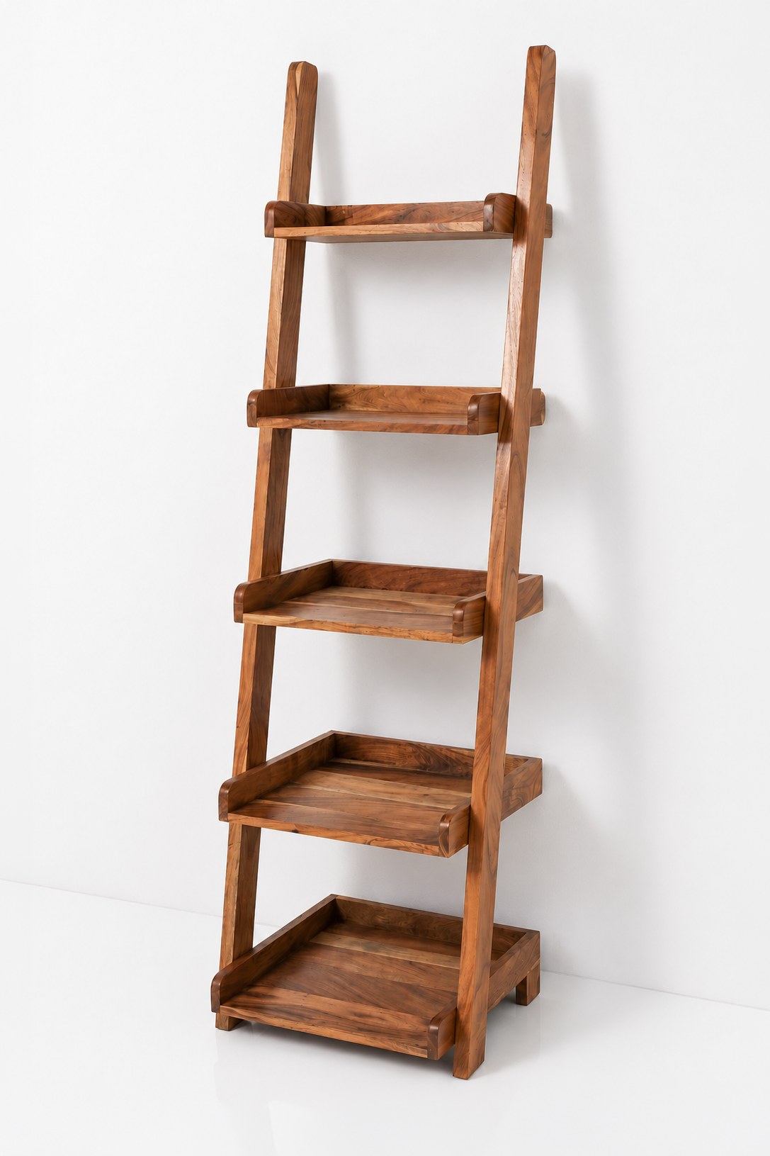 Vynna Acacia Wood Ladder Shelves