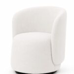 Areta Ivory Swivel Sofa Chair