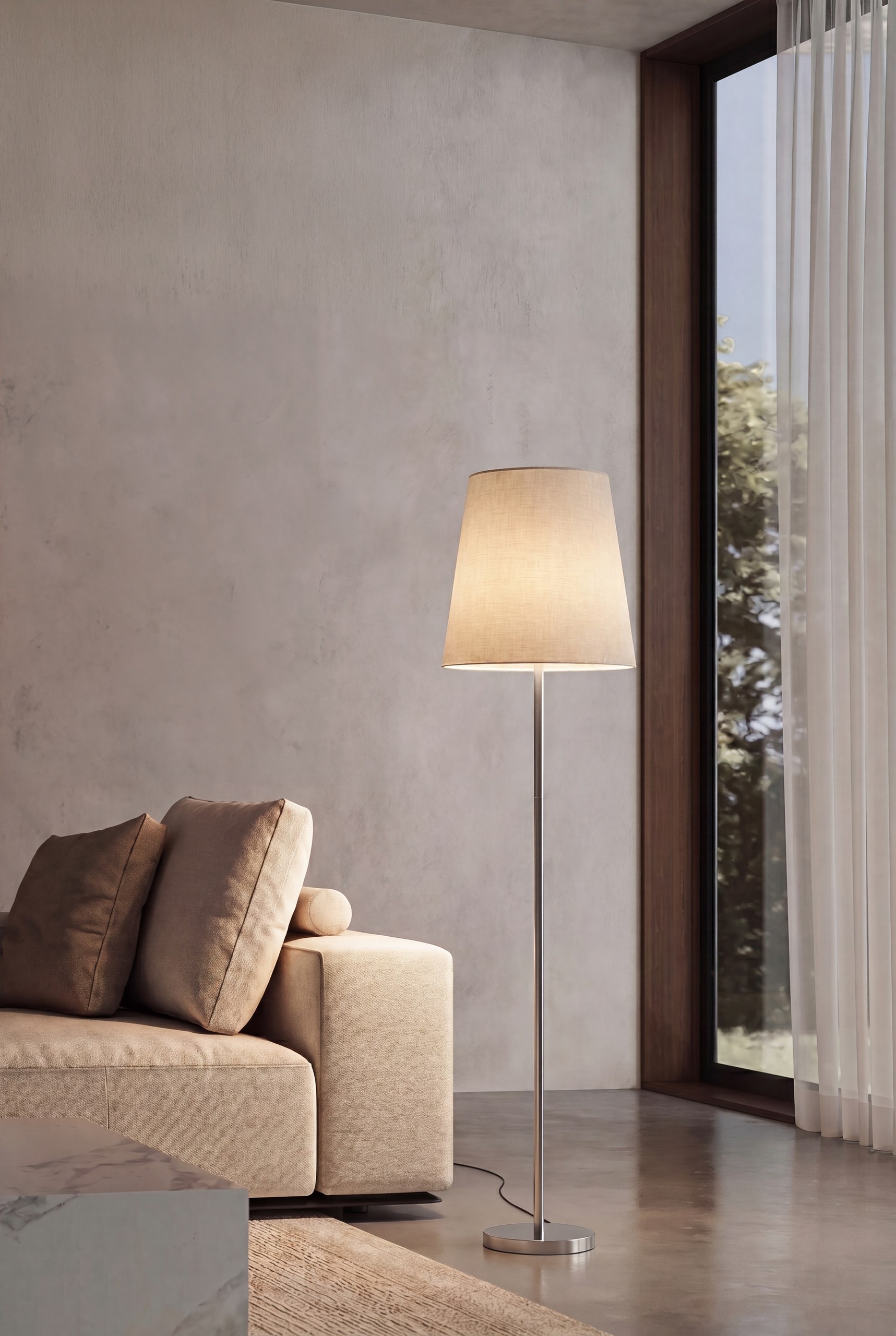 Zorvik Silver Floor Lamp